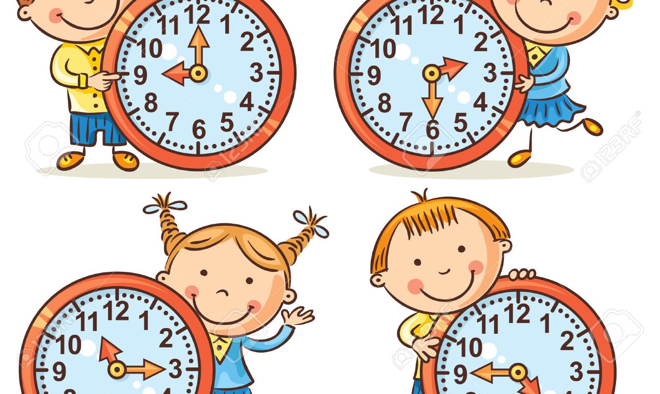 10 câu hỏi trắc nghiệm với tranh dành cho cả gia đình bằng tiếng Anh - Chủ đề "Thời gian"